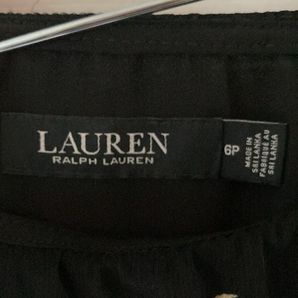 NWT LAUREN RALPH LAUREN PETITE BLANKET-STRIPE MOTIF TI BLACK varies - Picture 9 of 11